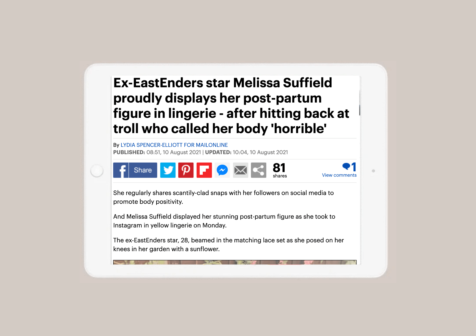Daily Mail, August 2020