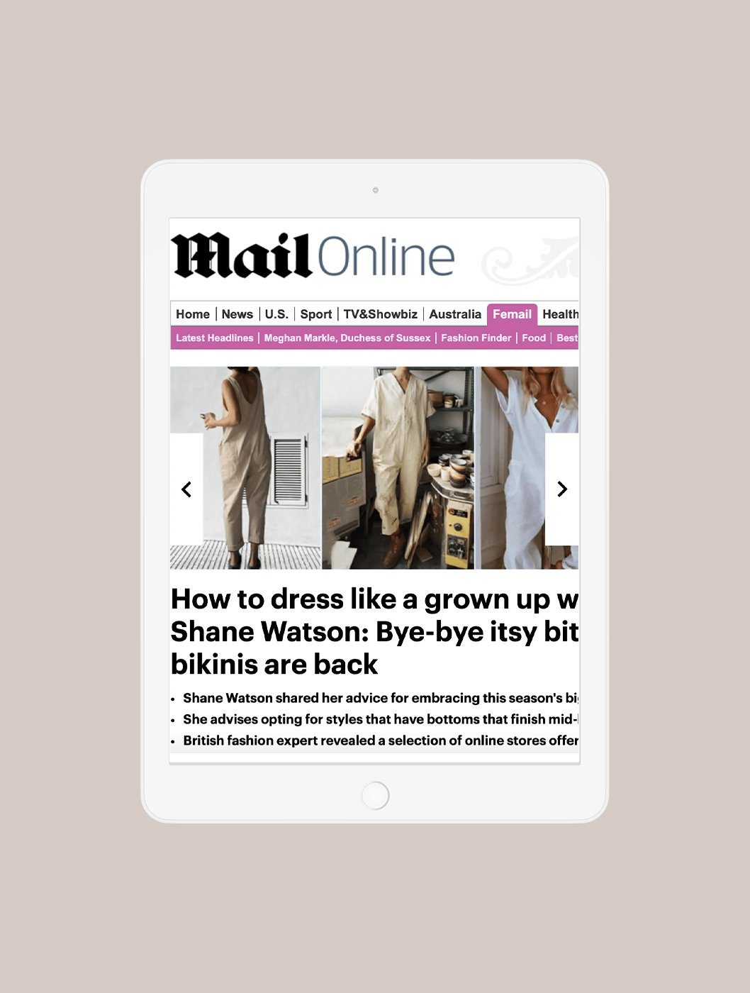 Daily Mail, May 2020