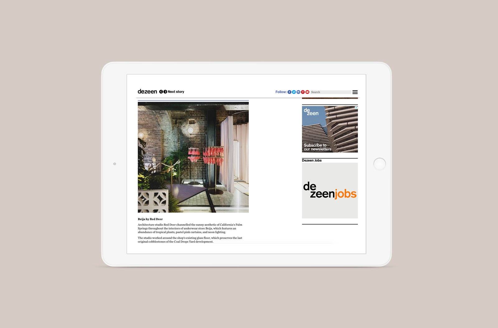 Dezeen, November 2018
