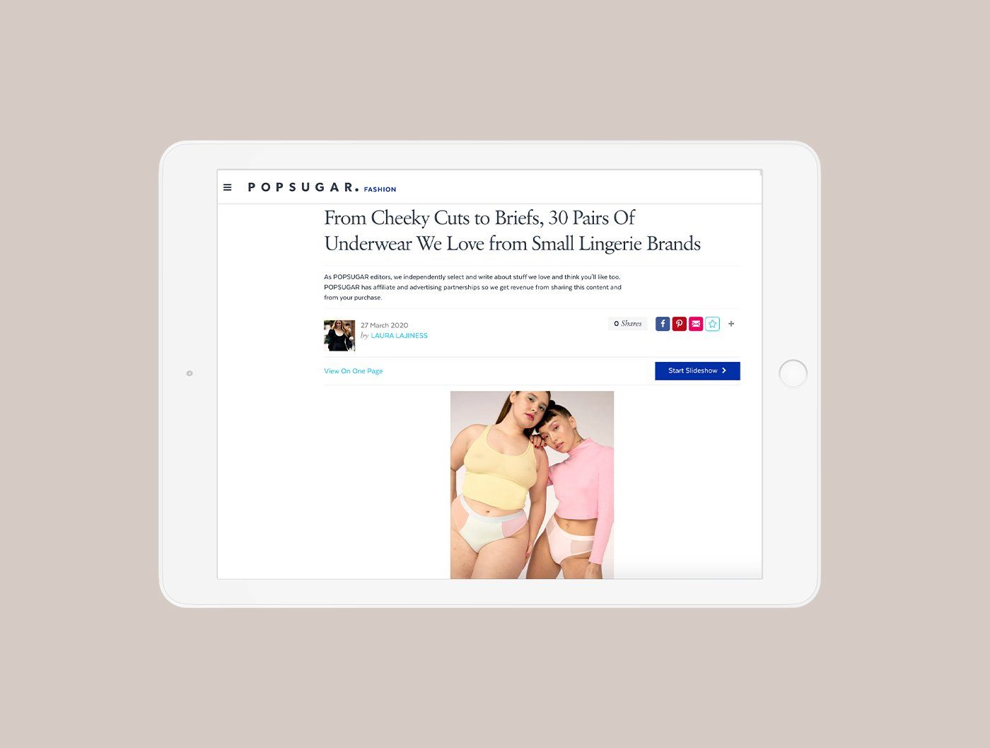 PopSugar, March 2020