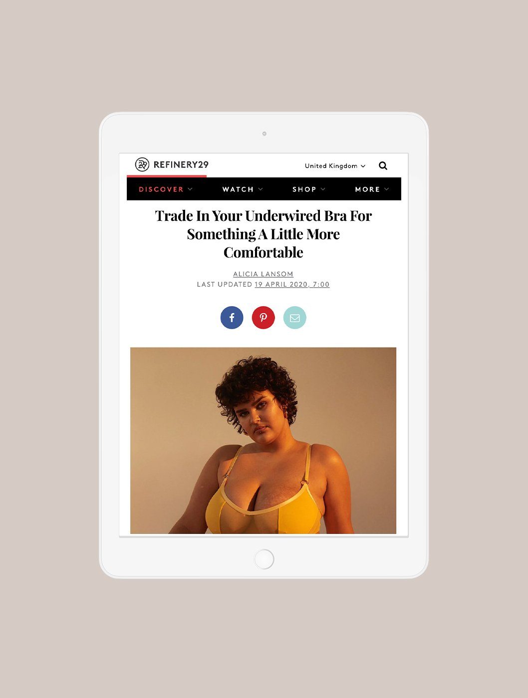 Refinery 29, April 2020