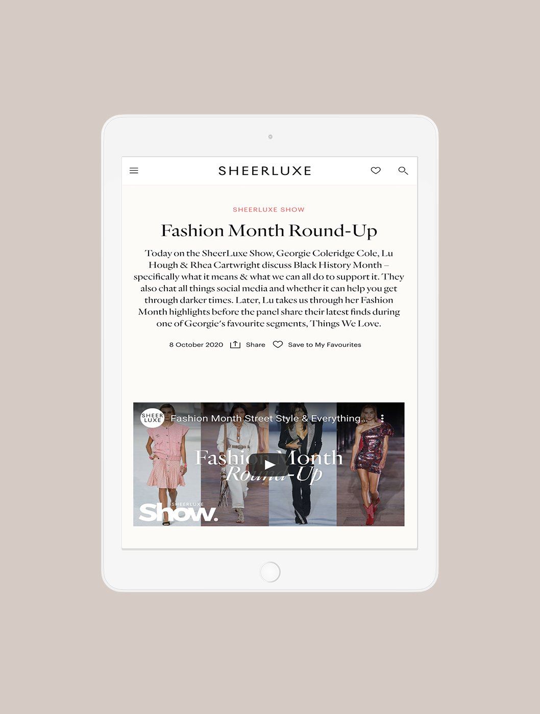 Sheerluxe, October 2020