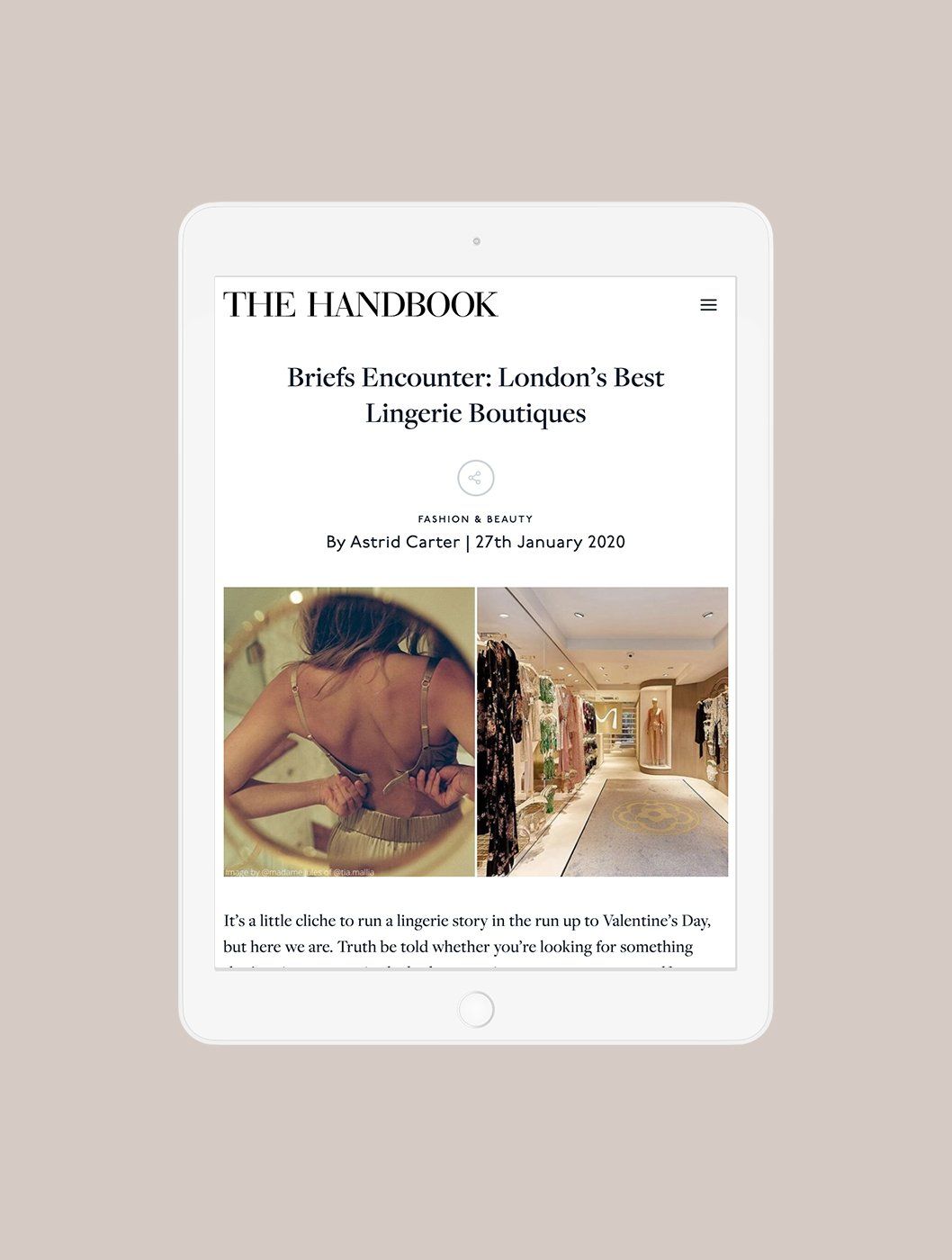The Handbook, January 2020
