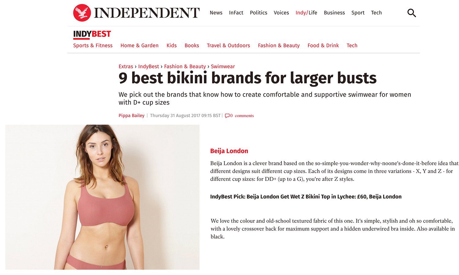 The Independent, September 2017