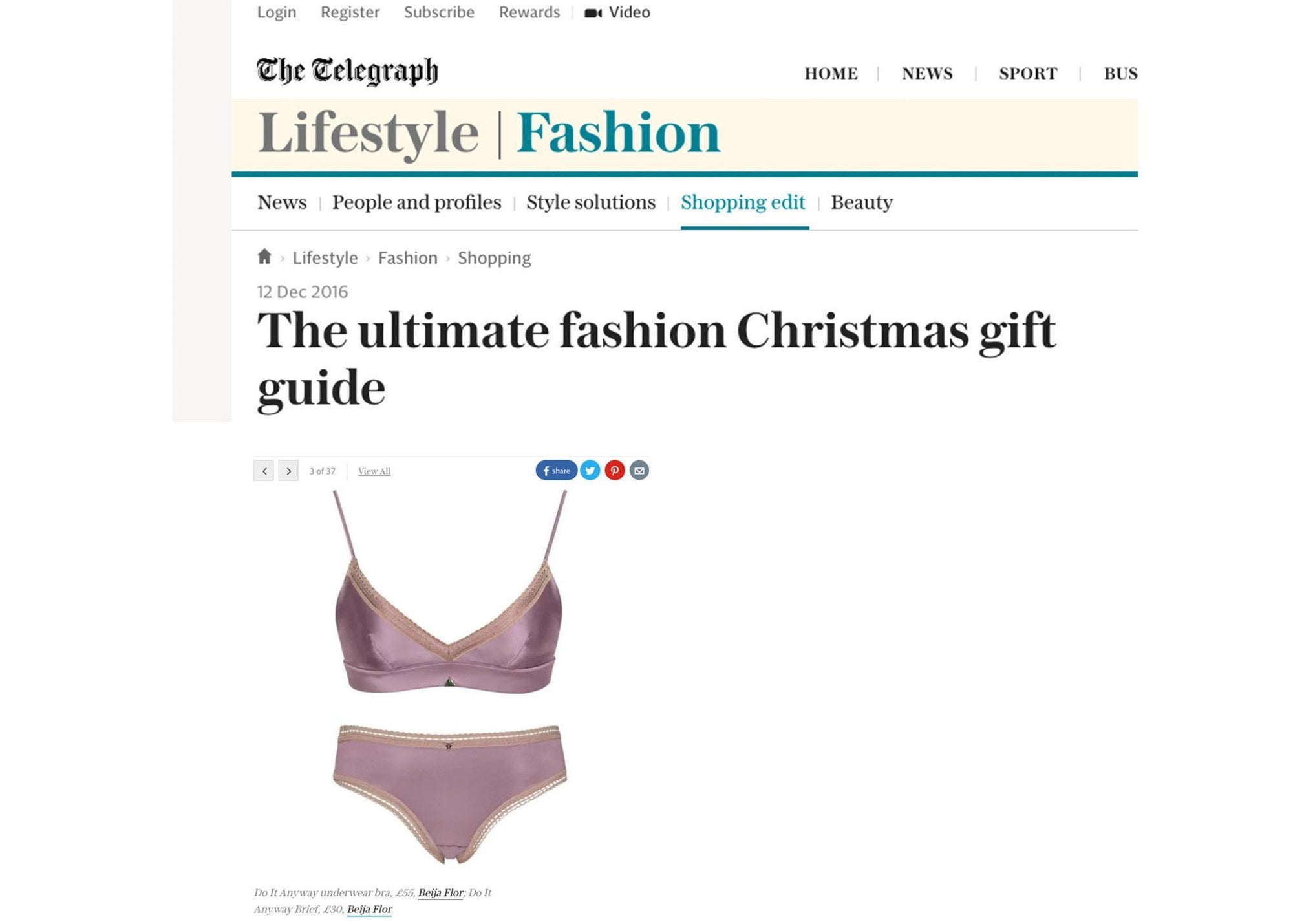 The Telegraph, December 2016