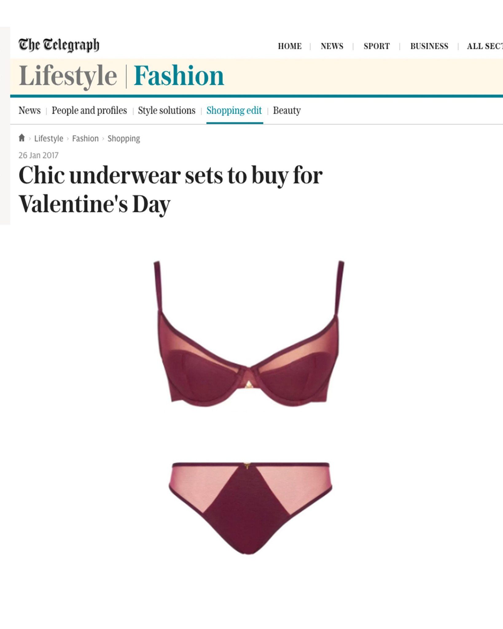 The Telegraph, January 2017