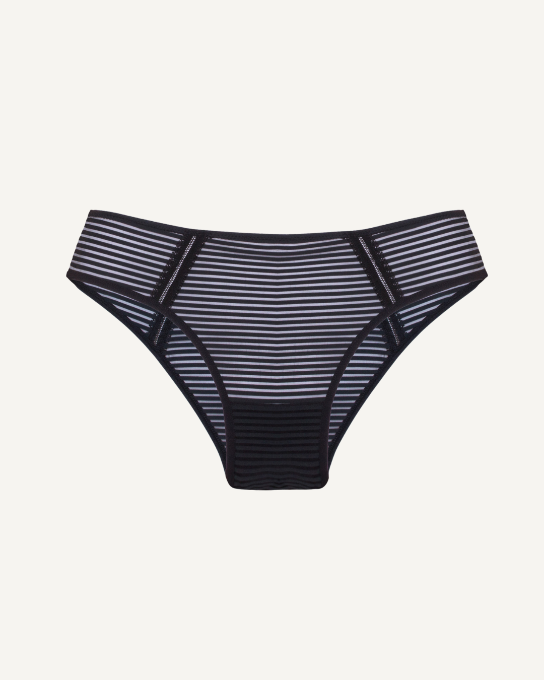 Stripes Brief in Black