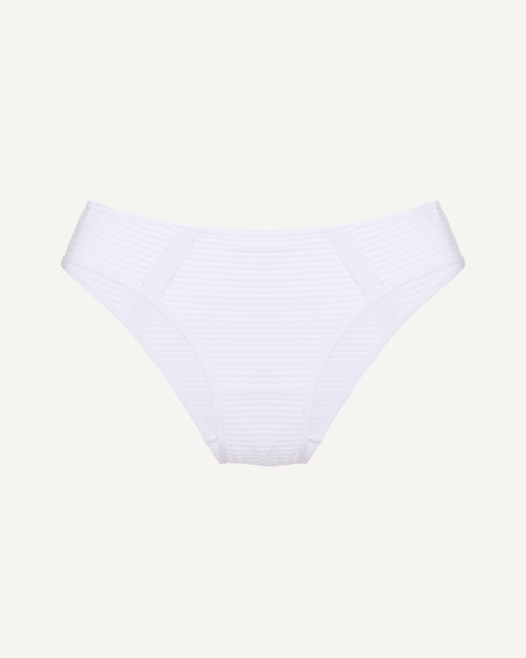 Stripes Brief in White