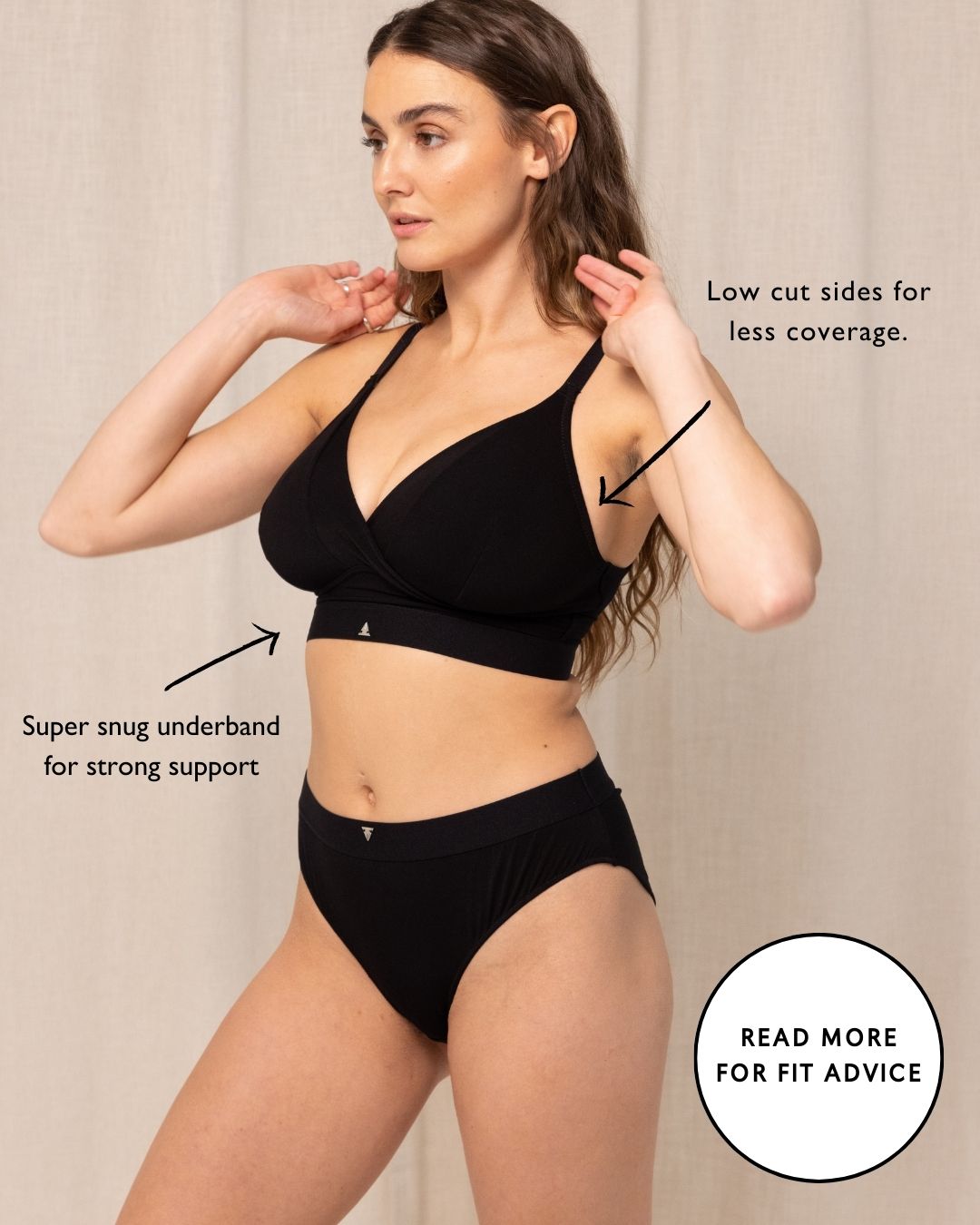 Unwind Z Bra in Black