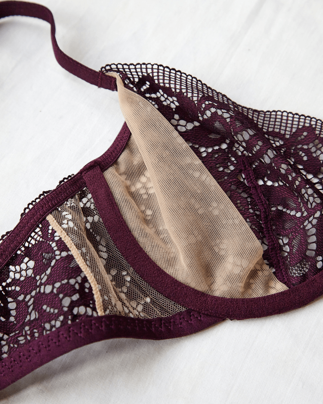 Fortune Y Bra in Wine Y Bra Fashion