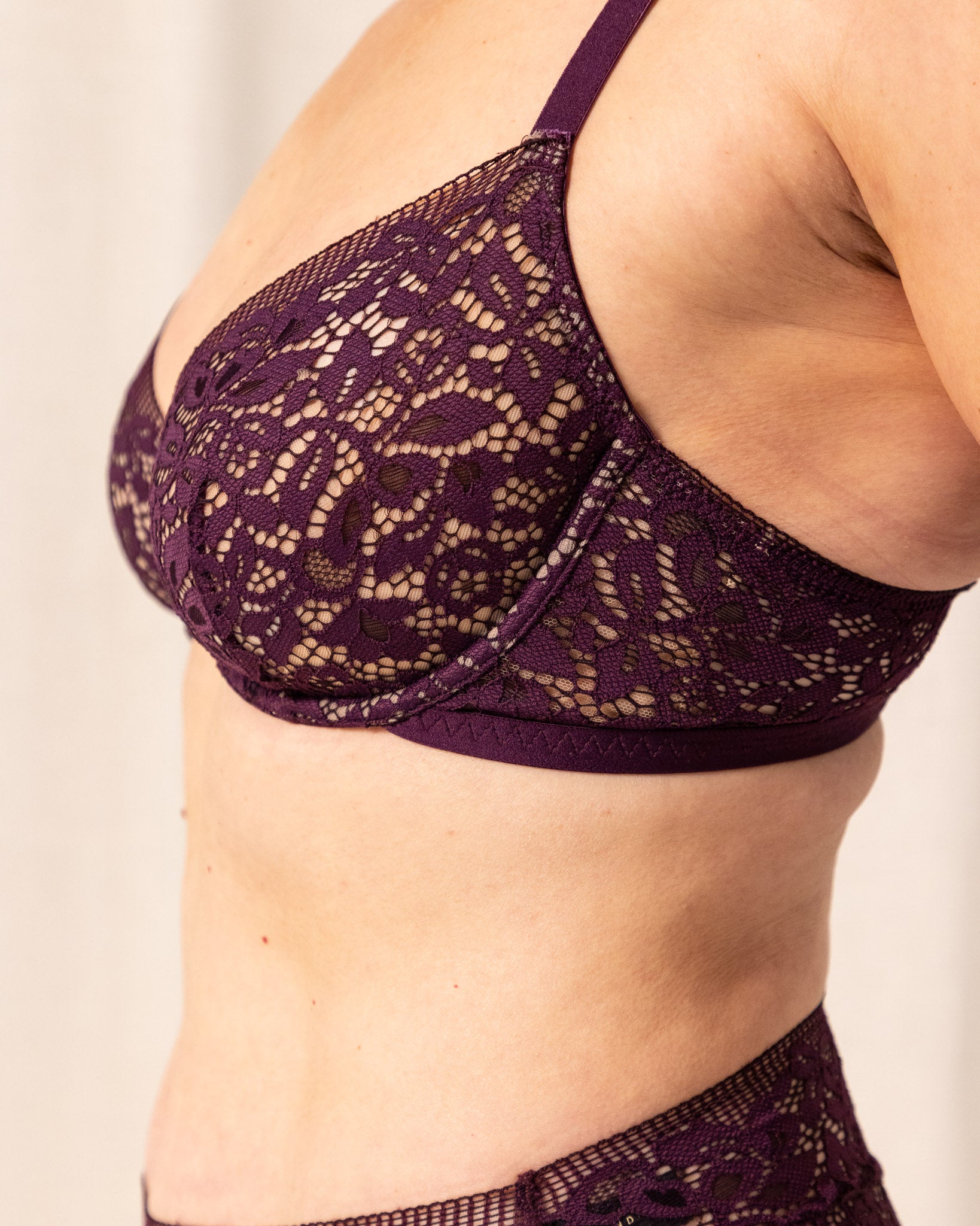 Fortune Y Bra in Wine Y Bra Fashion