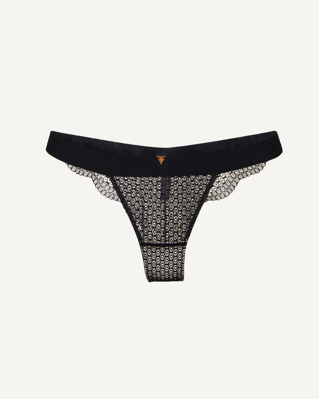 Waves Tanga in Black Thongs Core