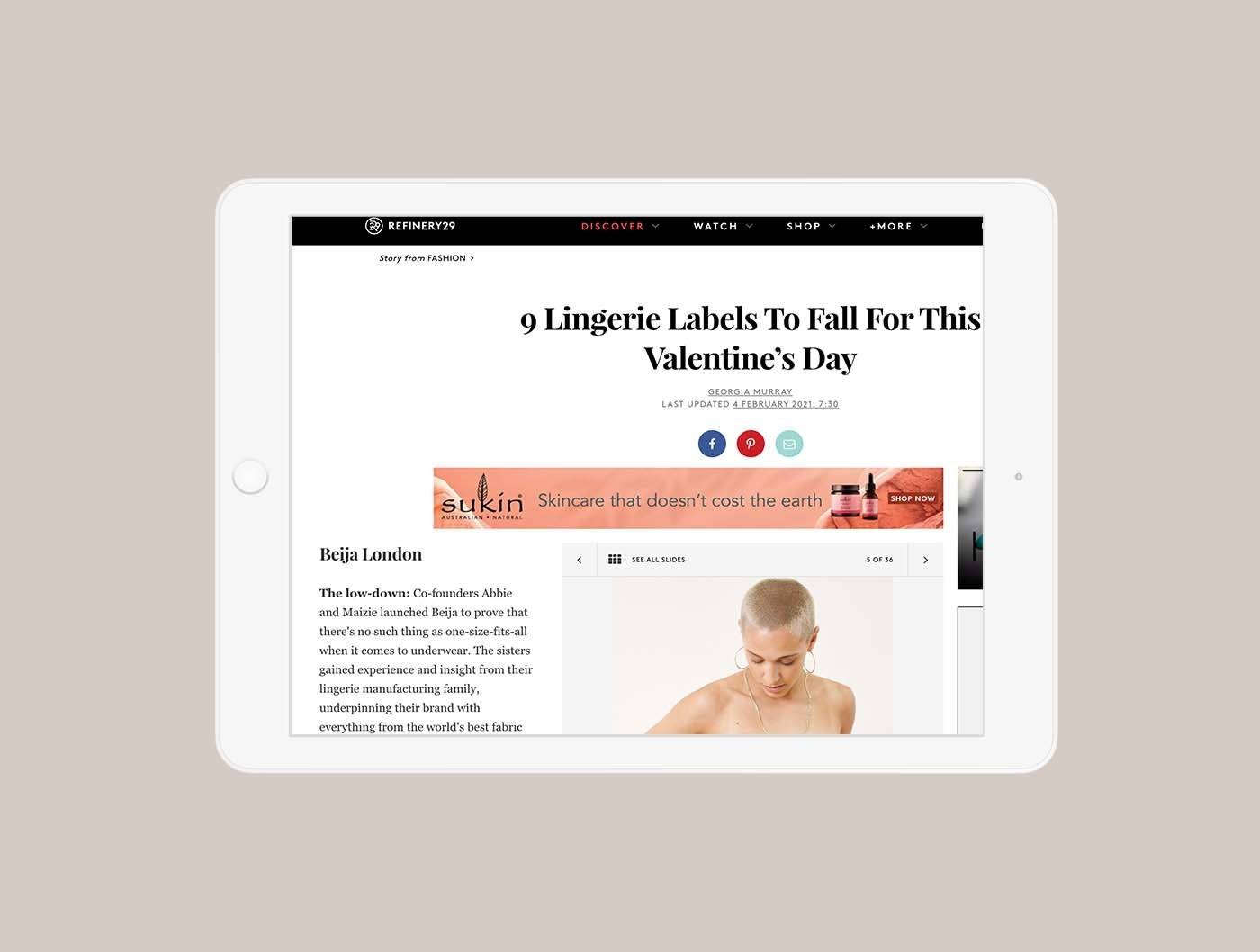 Refinery 29, February 2021