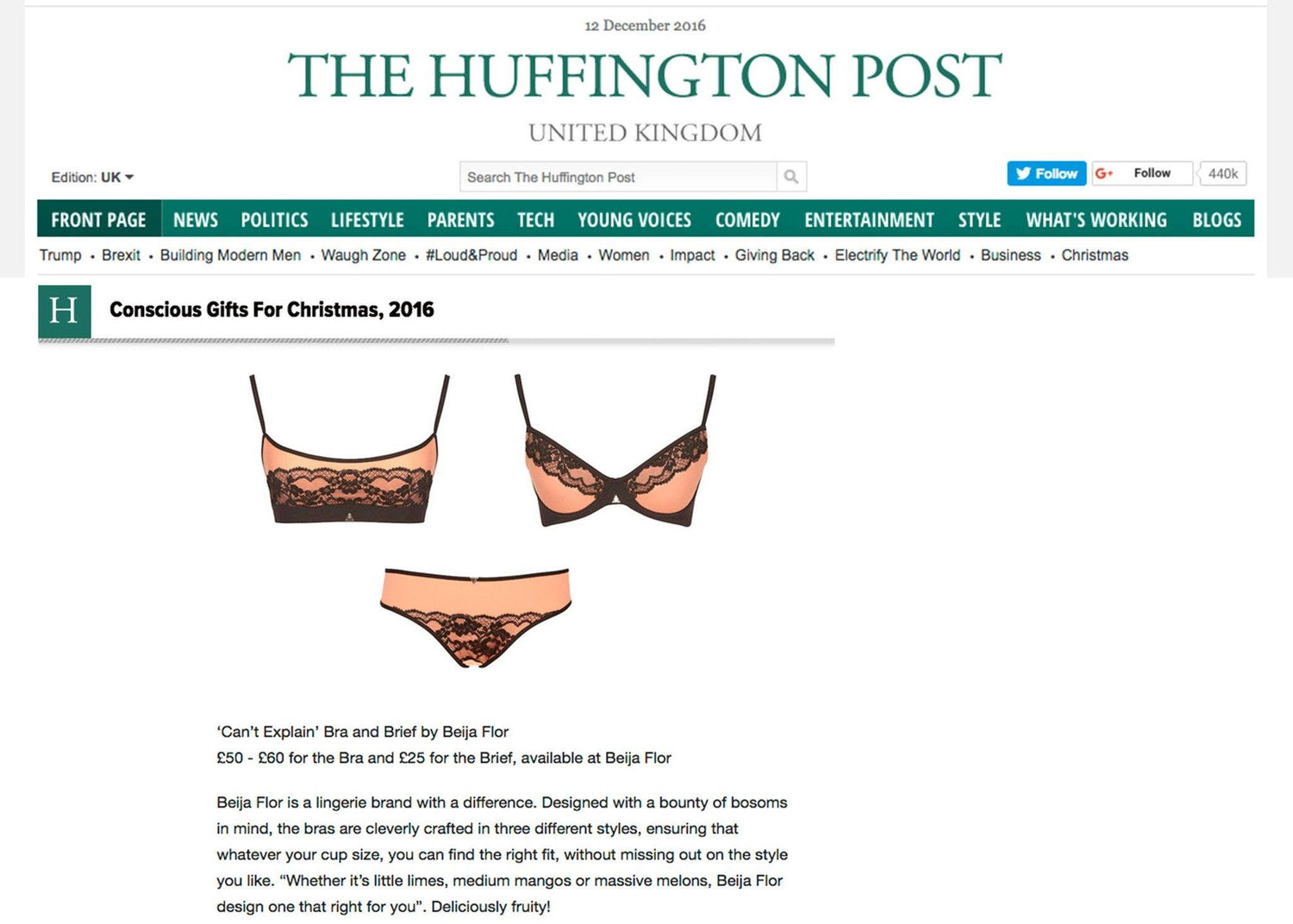 The Huffington Post, December 2016